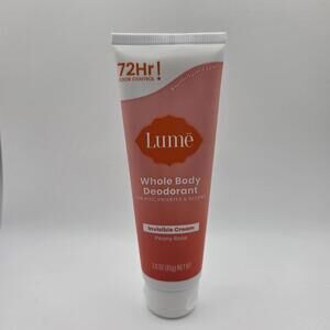 Lume Whole Body Deodorant Invisible Cream Peony Rose - 3 Oz Tube